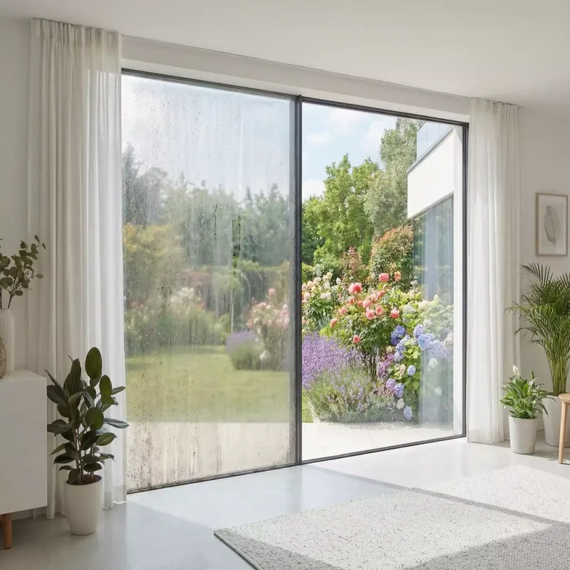 Intérieur lumineux avec vitres propres Klinn